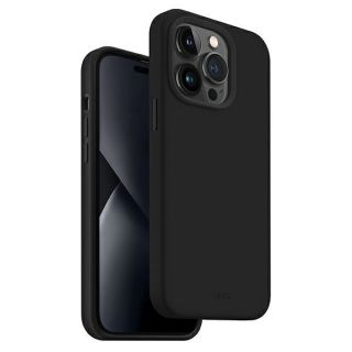 Uniq Lino iPhone 14 Pro Max szilikon hátlap tok - fekete