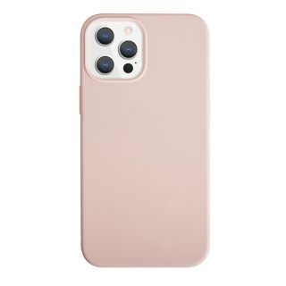 Uniq Lino Hue iPhone 12 Pro Max szilikon hátlap tok (antibakteriális) - rózsaszín