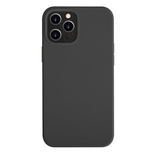 Uniq Lino Hue iPhone 12 Pro Max szilikon hátlap tok (antibakteriális) - fekete