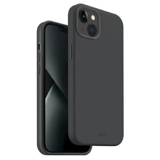 Uniq Lino Hue MagSafe iPhone 14 Plus ütésálló szilikon hátlap tok - szürke