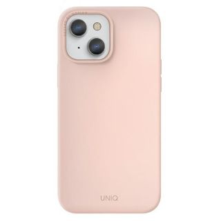 Uniq Lino Hue iPhone 13 MagSafe szilikon hátlap tok - rózsaszín
