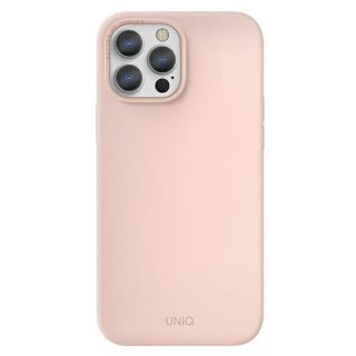 Uniq Lino Hue iPhone 13 Pro MagSafe szilikon hátlap tok - rózsaszín
