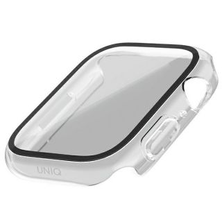Uniq Nautic Apple Watch 45mm tok + kijelzővédő üvegfólia - átlátszó