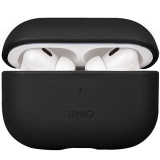 Uniq Terra Apple AirPods Pro 2 bőr tok - fekete