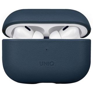 Uniq Terra AirPods Pro 2 / 1 bőr tok + csuklópánt - kék
