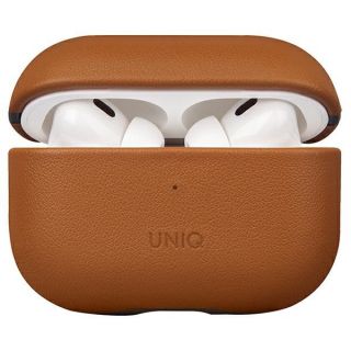 Uniq Terra AirPods Pro 2 / 1 bőr tok + csuklópánt - barna