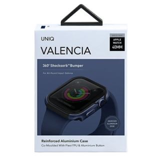 Uniq Valencia Apple Watch 40mm kemény tok - kék