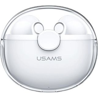 Usams BHUBU03 ENC TWS vezeték nélküli Bluetooth 5.1 fülhallgató + töltőtok - fehér