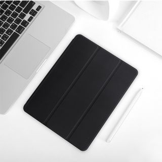Usams Winro iPad Pro 11" (2020/2018) kinyitható bőr tok ceruzatartóval - fekete