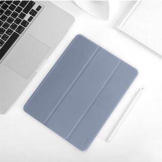 Usams Winro iPad Pro 11" (2020/2018) kinyitható bőr tok ceruzatartóval - lila