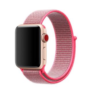 iKi Apple Watch 41mm / 40mm / 38mm Sportpánt tépőzáras szíj - hot pink