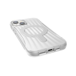 X-Doria Raptic Clutch MagSafe iPhone 14 ütésálló kemény hátlap tok - átlátszó