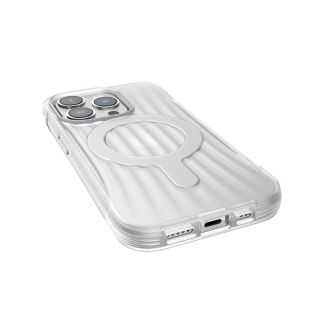 X-Doria Raptic Clutch MagSafe iPhone 14 Pro ütésálló kemény hátlap tok - átlátszó