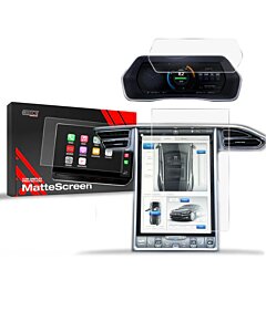 GrizzGlass CarDisplay MatteScreen Tesla Model X (2015-2020) 12,3” műszerfali + 17” központi kijelzővédő fólia (2in1) - matt