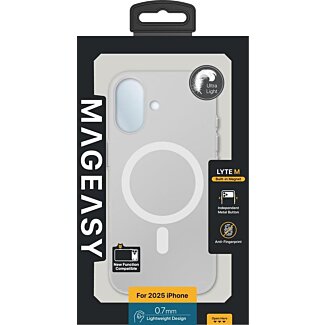 SwitchEasy Lyte MagEasy MagSafe iPhone 17 kemény hátlap tok - átlátszó