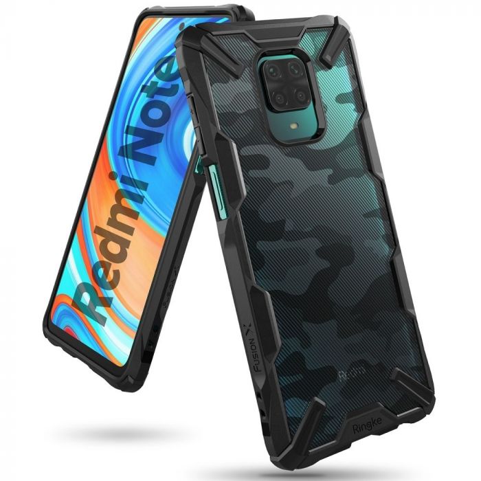 Ringke Fusion X Xiaomi Redmi Note 9S / 9 Pro / 9 Pro Max hátlap tok - camo