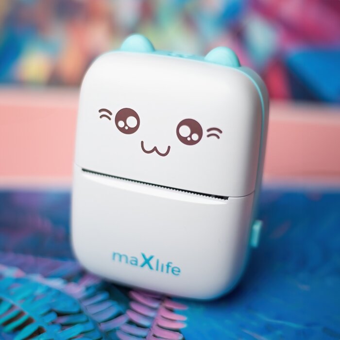 Maxlife mini hordozható Bluetooth hőnyomtató okostelefonokhoz
