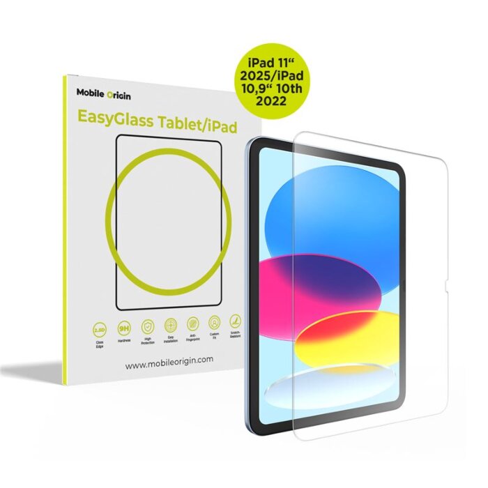Mobile Origin EasyGlass iPad 11" A16 (2025) / 10,9" (2022) kijelzővédő üvegfólia
