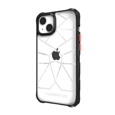 Element Case Special Ops X5 iPhone 14 ütésálló kemény hátlap tok - átlátszó/fekete